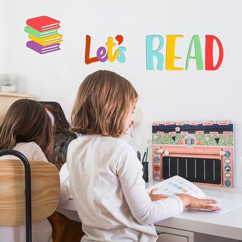 Lets Read Wall Decals for Kids Room Decor