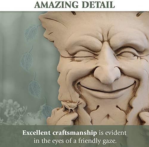 Carruth Studio Garden Smile Plaque Handcrafted in Stone