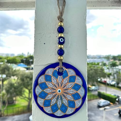Macroria Mandala Stained Glass Evil Eye Wall Hanging