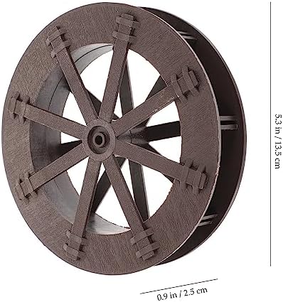 Yardwe Miniature Plastic Water Wheel Fountain Decor