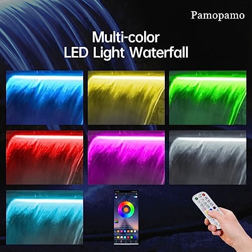 Pamopamo Pool Waterfall Spillway with LED Light 1