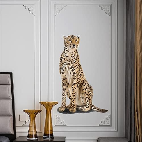 ROFARSO Realistic Cool Cheetah Wall Decals Peel and Stick