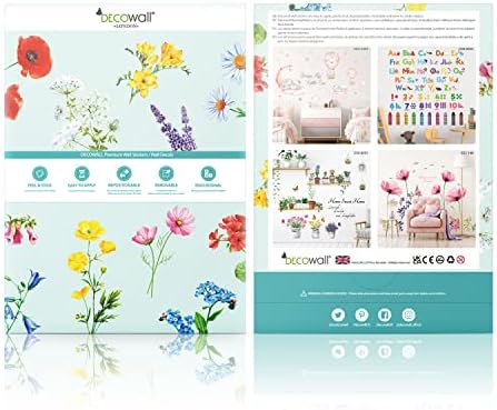 DECOWALL DS12-8074 Baby Animals and Quote Wall Stickers for Kids Education