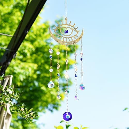 HD Crystal Suncatcher Evil Eye Decor for Windows