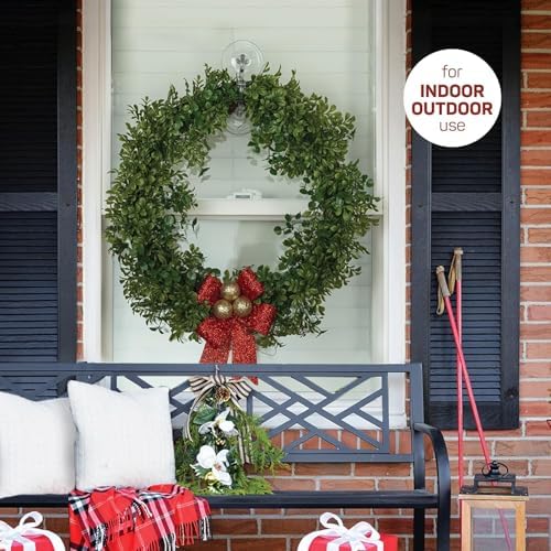 SEWANTA Giant Suction Wreath Hanger for Glass Doors