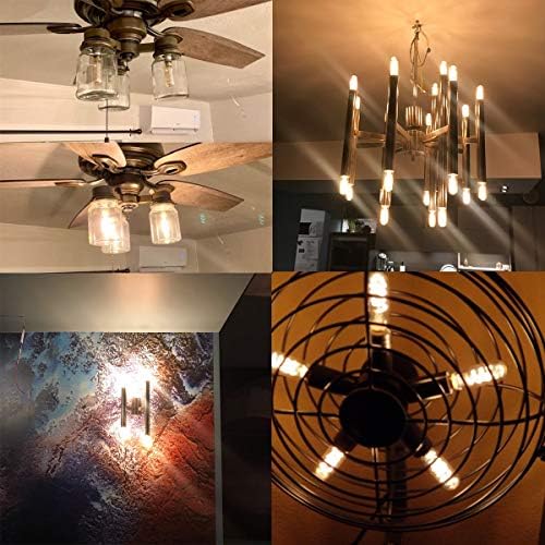 Genixgreen Candelabra Style LED Filament Bulb