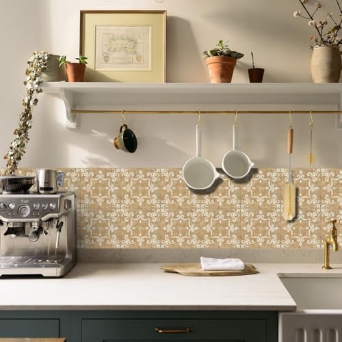 25 PCS Moroccan Style Tile Sticker for Bathroom and Kitchen Backsplash