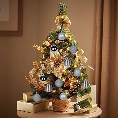 30PCS Shatterproof Gold Christmas Tree Balls