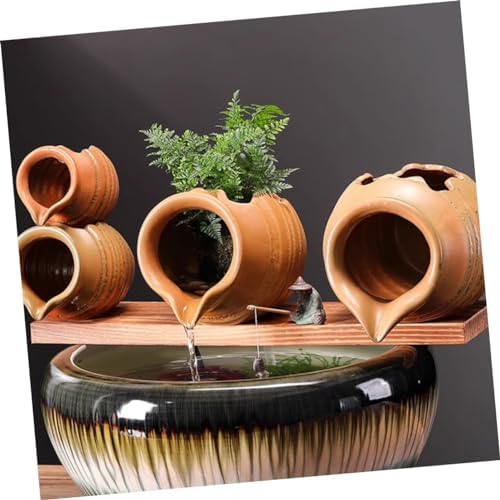 Ceramic Water Fountain Jar for Indoor and Outdoor Decor