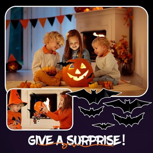 Halloween 3D Lighted Bats Wall Decor