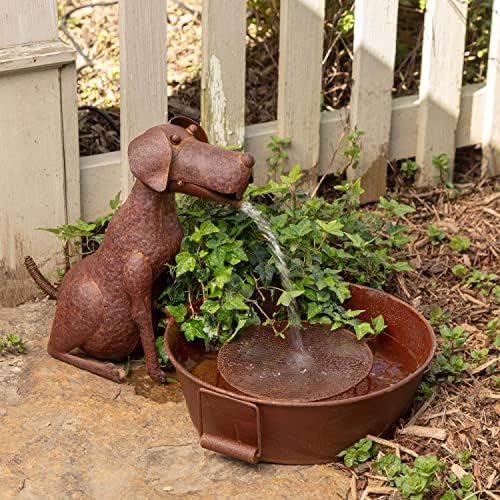 Park Hill Collection Best Friend Dog Fountain with Pump