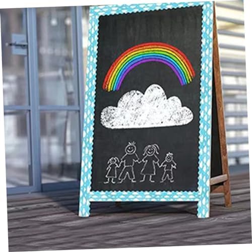 Cabilock Cloud Pattern Bulletin Board Border Trim for Classroom and Home