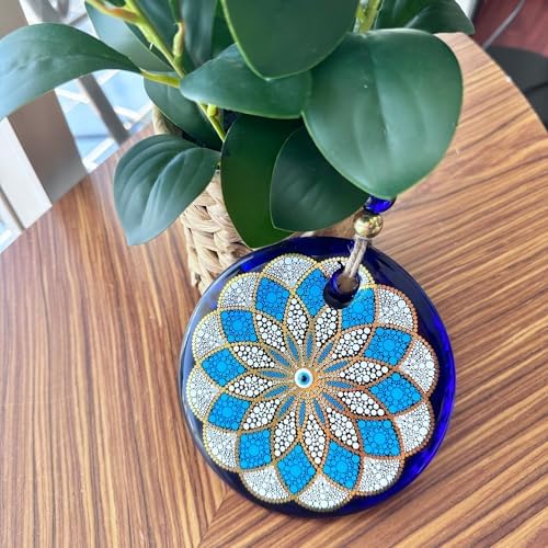 Macroria Mandala Stained Glass Evil Eye Wall Hanging