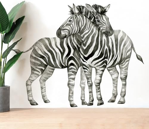 Zebra Wall Decals for Kids Bedroom Classroom Home Decoration