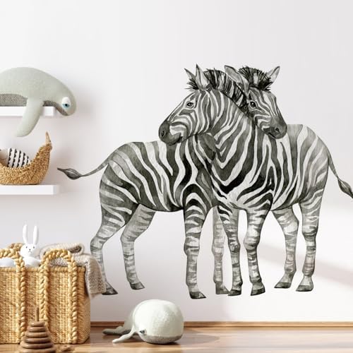 Zebra Wall Decals for Kids Bedroom Classroom Home Decoration