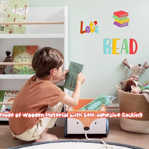 Lets Read Wall Decals for Kids Room Decor