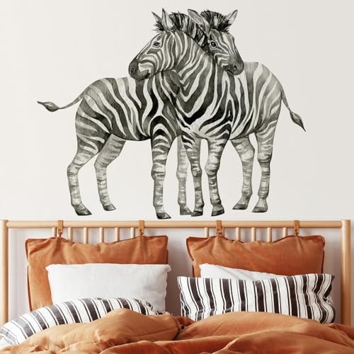 Zebra Wall Decals for Kids Bedroom Classroom Home Decoration