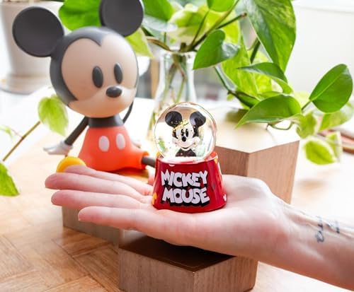 Disney Mickey Mouse Light-Up Snow Globe 3 Inches Tall