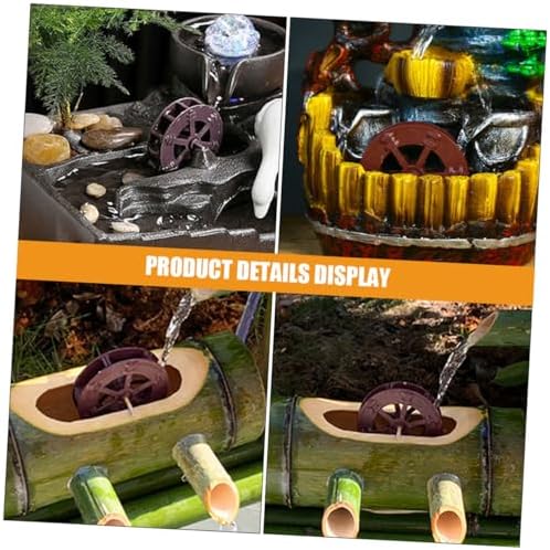 10Pcs Miniature Rotating Fountain Wheels for DIY Tabletop Waterfalls