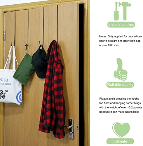 Hotop 15 Inch Wreath Hangers Black 4 Pack