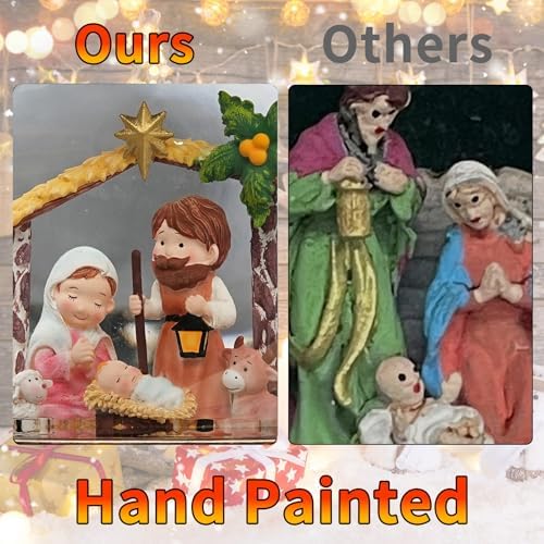 12 Inch Musical Lighted Nativity Snow Globe