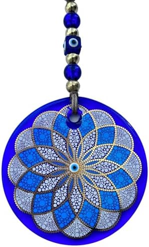 Macroria Mandala Stained Glass Evil Eye Wall Hanging