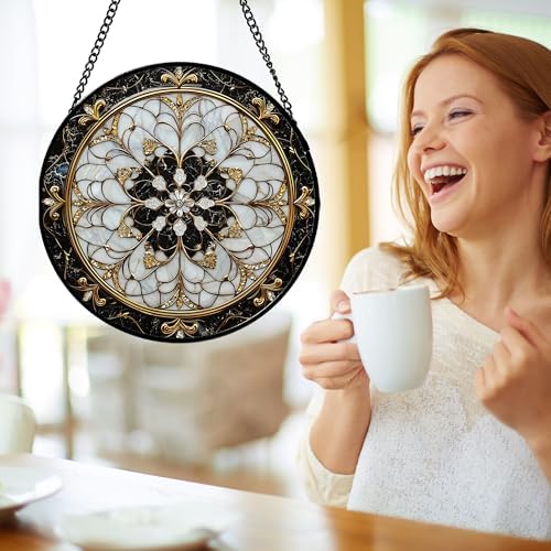DASTOLL Stained Glass Suncatcher 118 in Hanging Decor