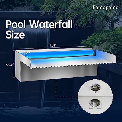 Pamopamo Pool Waterfall Spillway with LED Light 1