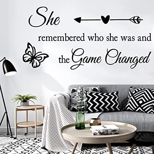Inspirational Butterfly Wall Decal for Girls and Women
