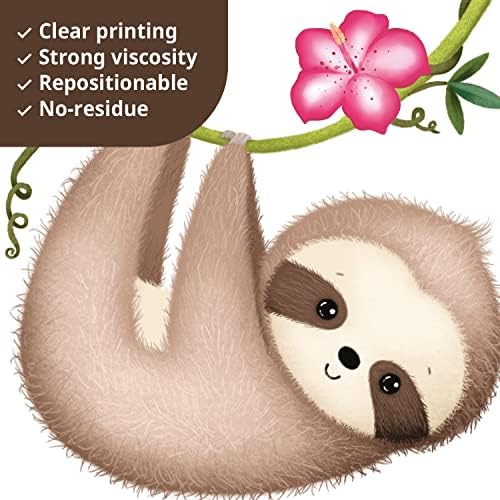 DECOWALL DS12-8074 Baby Animals and Quote Wall Stickers for Kids Education