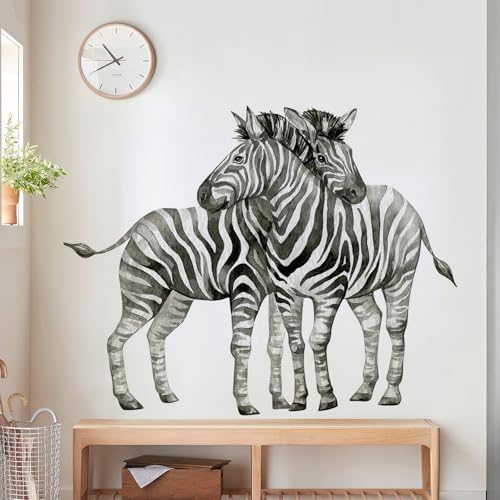 Zebra Wall Decals for Kids Bedroom Classroom Home Decoration