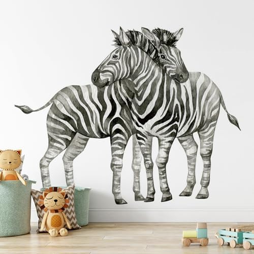 Zebra Wall Decals for Kids Bedroom Classroom Home Decoration