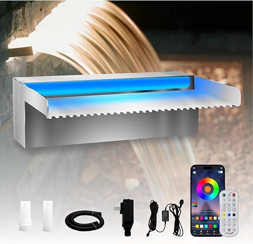 Pamopamo Pool Waterfall Spillway with LED Light 1