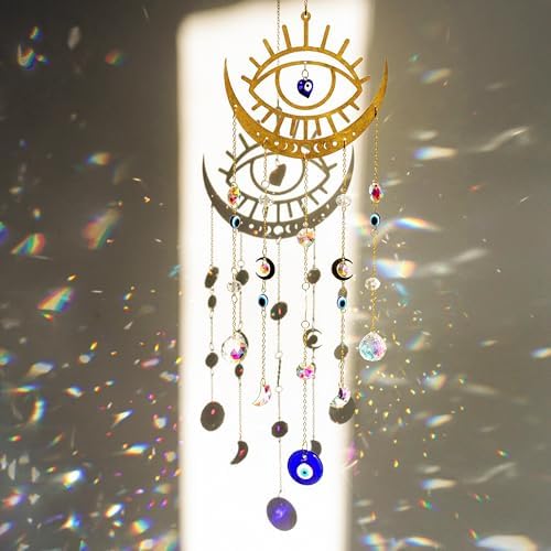 HD Crystal Suncatcher Evil Eye Decor for Windows
