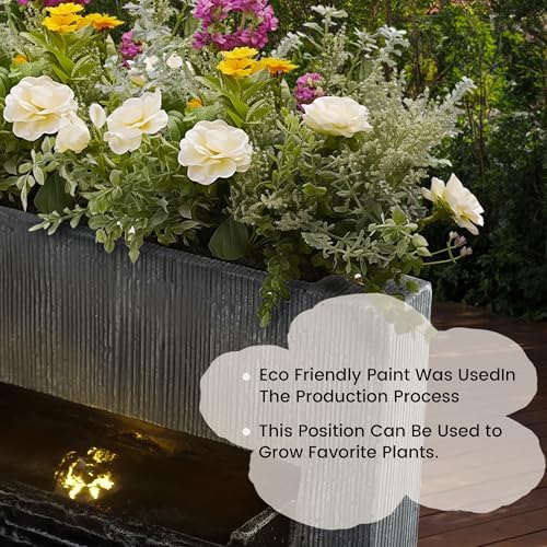 Modern Freestanding Water Fountain with LED Light
