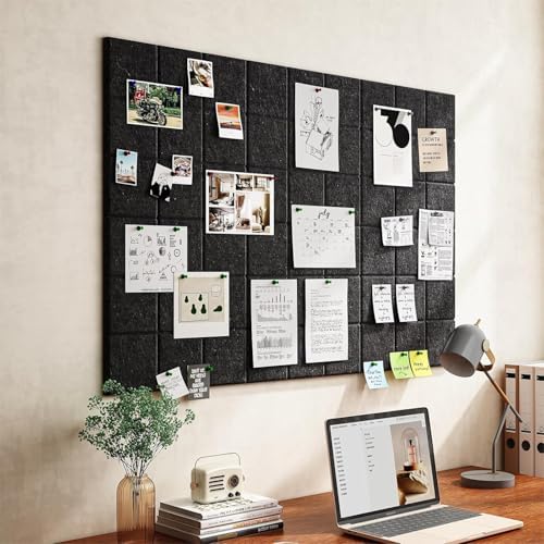 Yunihome 6-Pack Decorative Bulletin Board Wall Tiles