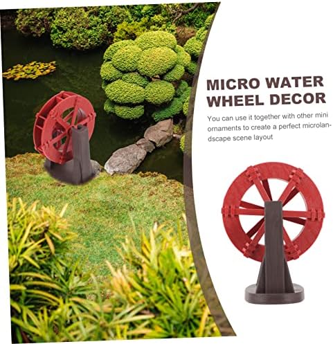 Mini Water Wheel Fountain Decor for Home Tabletop Pond