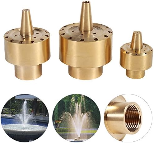 Lazmin 14 12 34 Brass Fountain Nozzle Sprinkler Head for Water Gardens