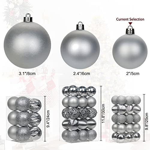 30PCS Shatterproof Gold Christmas Tree Balls