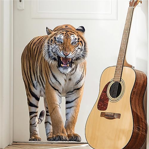 Ferocious Tiger Wall Sticker Realistic Animal Decal