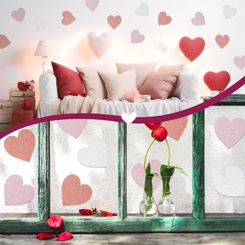Valentines Glitter Heart Cutouts for Decor