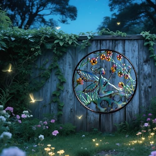 Shorayn 20 Inch Fairy Wall Art Outdoor Decor