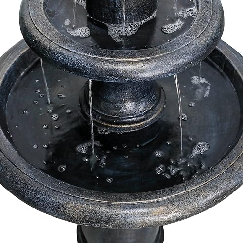 SunJet 452 High 3-Tiers Concrete Outdoor Fountain