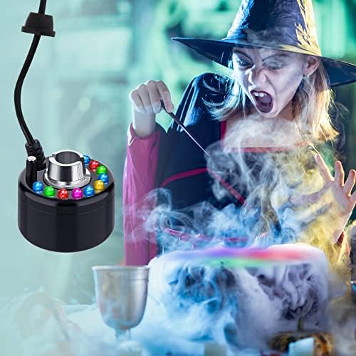 Yaomiao Halloween Mist Maker Fogger with LED Lights
