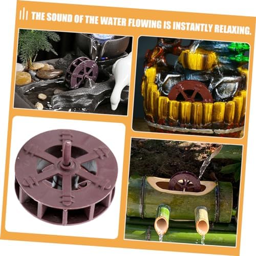 10Pcs Miniature Rotating Fountain Wheels for DIY Tabletop Waterfalls