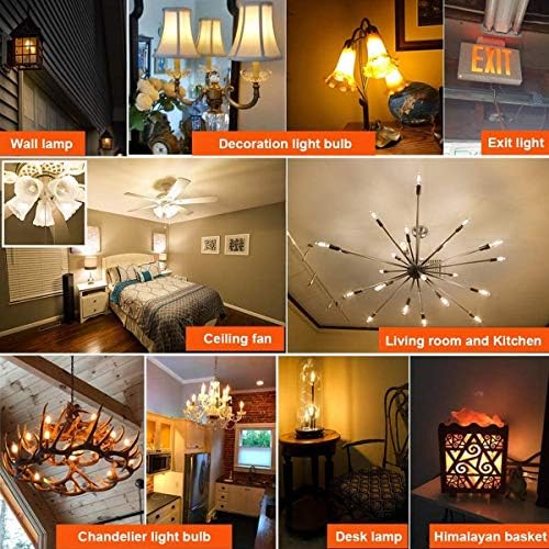 Genixgreen Candelabra Style LED Filament Bulb