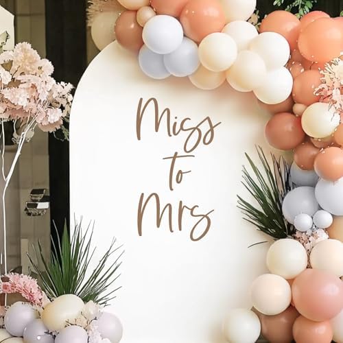 Miss to Mrs Wall Sticker Decal - Elegant Wedding Decor