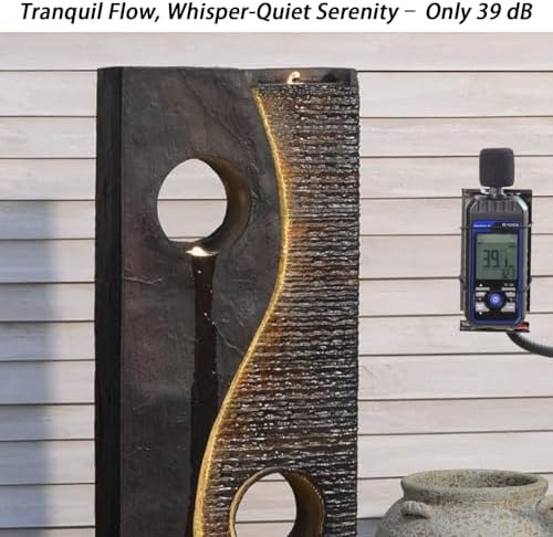 Tankana 47 Inches Freestanding Fountain with LED Light