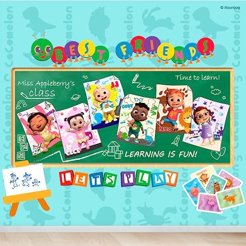CoComelon Peel and Stick Wallpaper 4 Panels