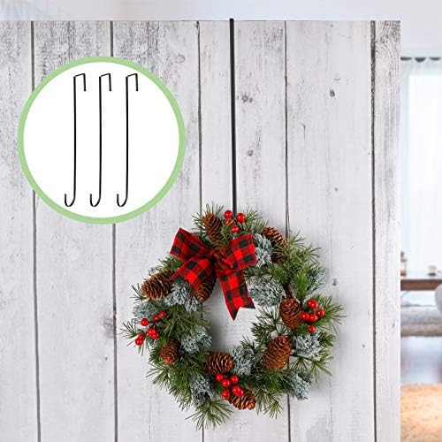 Hotop 15 Inch Wreath Hangers Black 4 Pack